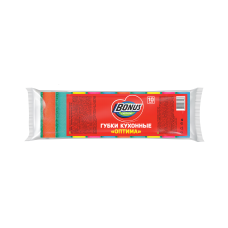 BONUS Губка кухонная Оптима 10 шт (74*47*25)